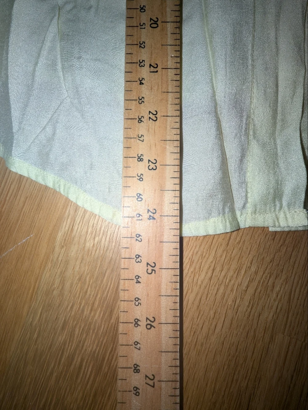 Pale Yellow V-Neck Button-Front Blouse - Picture 11 of 12